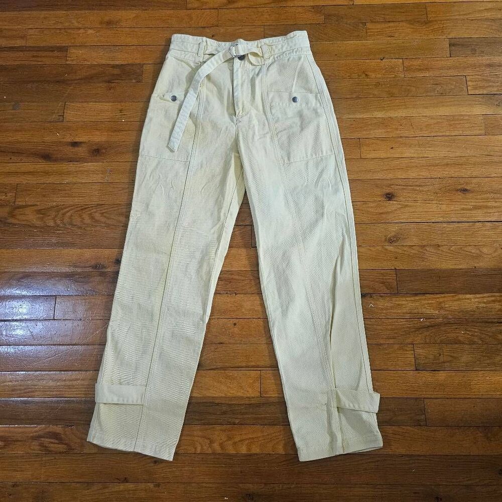 Sea New York Yellow Cargo Jeans Size 4 High Rise